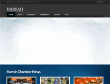 Tablet Screenshot of harrahchamber.com